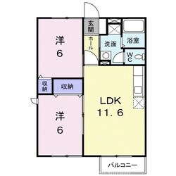 エスポワール船岡の物件間取画像